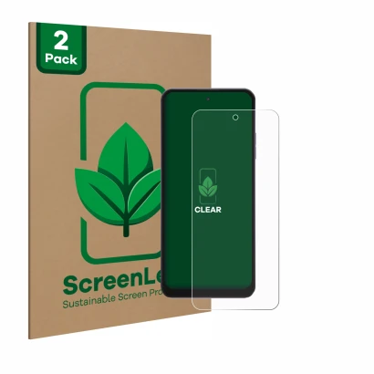 Parte frontale di una confezione del prodotto con il logo del marchio ScreenLeaf. Accanto è raffigurato il dispositivo Hotwav 