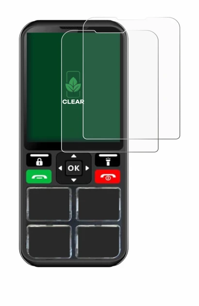 Immagine del dispositivo Geemarc CL8000 con un'ampia varietà di protezioni per lo schermo.