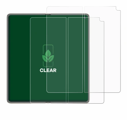 Immagine del dispositivo Huawei Mate X6 (Display interno) con un'ampia varietà di protezioni per lo schermo.