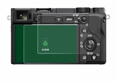 Immagine del dispositivo Sony Alpha 6100A con un'ampia varietà di protezioni per lo schermo.