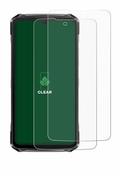 Immagine del dispositivo Doogee S119 con un'ampia varietà di protezioni per lo schermo.