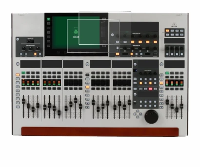 Immagine del dispositivo Behringer Wing con un'ampia varietà di protezioni per lo schermo.
