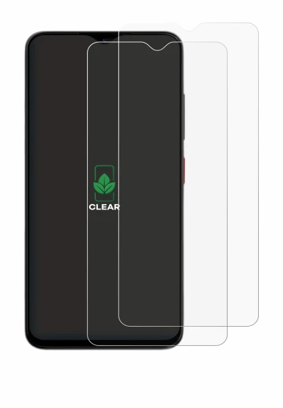 Immagine del dispositivo ZTE Blade A35e con un'ampia varietà di protezioni per lo schermo.