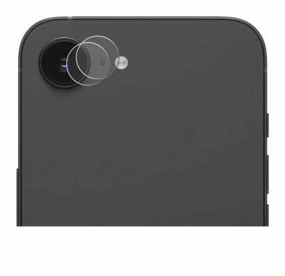 Immagine del dispositivo Apple iPhone 16e (SOLO Fotocamera) con un'ampia varietà di protezioni per lo schermo.