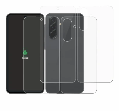 Immagine del dispositivo Samsung Galaxy A36 5G (Fronte+Retro) con un'ampia varietà di protezioni per lo schermo.