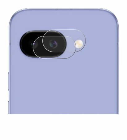 Immagine del dispositivo Google Pixel 9a (SOLO Fotocamera) con un'ampia varietà di protezioni per lo schermo.