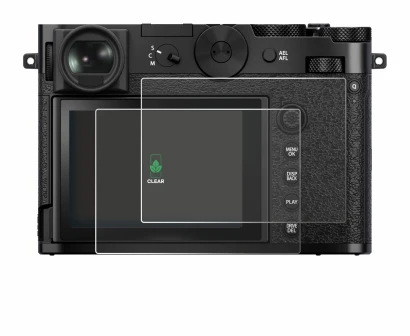 Immagine del dispositivo Fujifilm GFX 100RF con un'ampia varietà di protezioni per lo schermo.