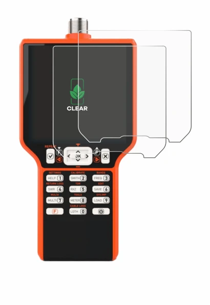 Immagine del dispositivo RigExpert MATCH con un'ampia varietà di protezioni per lo schermo.