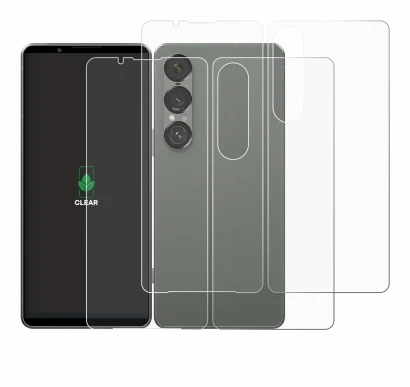 Immagine del dispositivo Sony Xperia 1 VII (Fronte+Retro) con un'ampia varietà di protezioni per lo schermo.