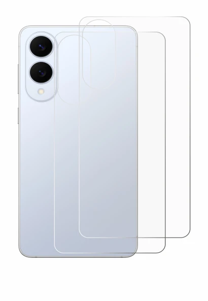 Immagine del dispositivo Samsung Galaxy S25 Edge (Posteriore) con un'ampia varietà di protezioni per lo schermo.