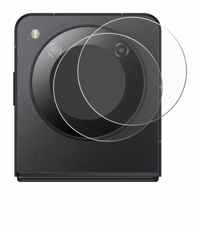 Immagine del dispositivo Nubia Flip 5G (SOLO Camera) con un'ampia varietà di protezioni per lo schermo.