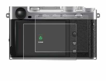 Immagine del dispositivo Fujifilm X-E5 con un'ampia varietà di protezioni per lo schermo.
