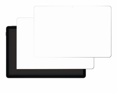 Immagine del dispositivo Doogee Tab A9 Pro+ con un'ampia varietà di protezioni per lo schermo.