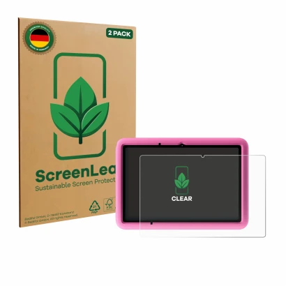 Parte frontale di una confezione del prodotto con il logo del marchio ScreenLeaf. Accanto è raffigurato il dispositivo Blackvi