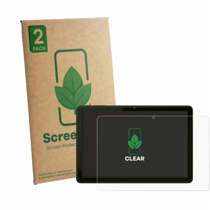 Parte frontale di una confezione del prodotto con il logo del marchio ScreenLeaf. Accanto è raffigurato il dispositivo VALE Ta