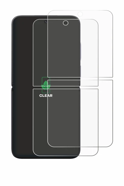 Immagine del dispositivo Xiaomi MIX Flip con un'ampia varietà di protezioni per lo schermo.