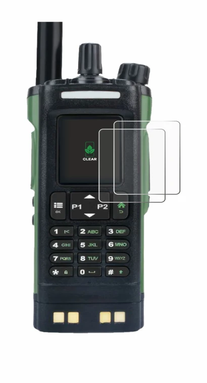 Immagine del dispositivo Baofeng DM-32 con un'ampia varietà di protezioni per lo schermo.