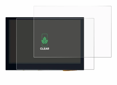 Immagine del dispositivo Waveshare 4.3" con un'ampia varietà di protezioni per lo schermo.
