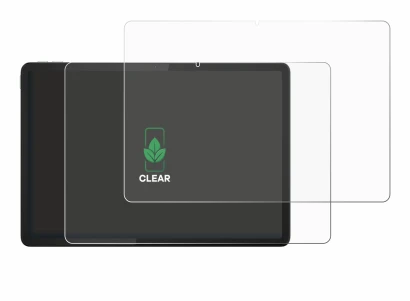 Immagine del dispositivo Lenovo Tab K11e con un'ampia varietà di protezioni per lo schermo.