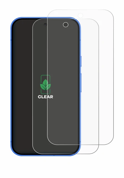 Immagine del dispositivo Google Pixel 10 con un'ampia varietà di protezioni per lo schermo.
