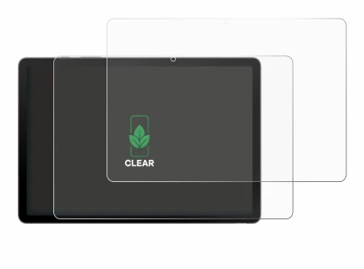 Immagine del dispositivo Samsung Galaxy Tab S10 Lite con un'ampia varietà di protezioni per lo schermo.