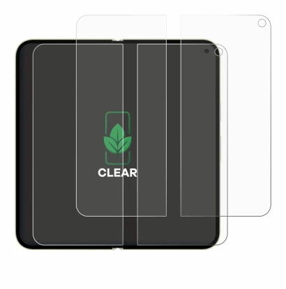 Immagine del dispositivo Google Pixel 10 Pro Fold (Display interno) con un'ampia varietà di protezioni per lo schermo.