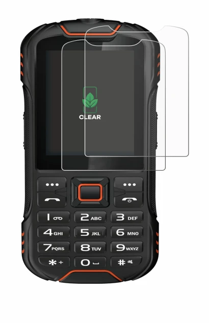 Immagine del dispositivo Gigaset GLX8 con un'ampia varietà di protezioni per lo schermo.