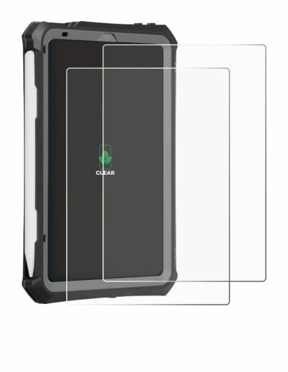 Immagine del dispositivo Apple iPad Mini 7 2024 (case-friendly) con un'ampia varietà di protezioni per lo schermo.