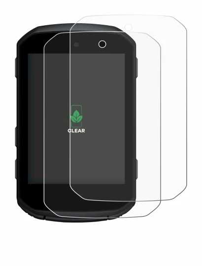Immagine del dispositivo Garmin Edge 550 con un'ampia varietà di protezioni per lo schermo.