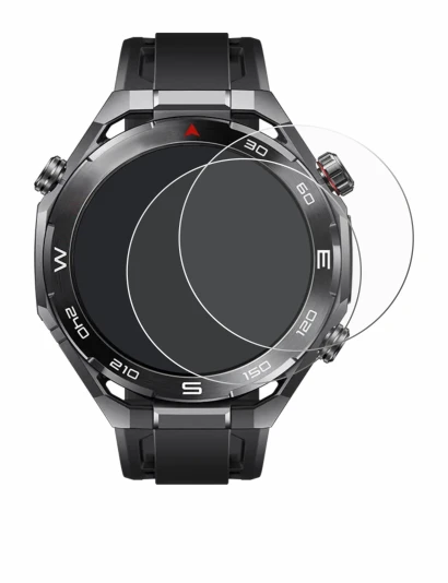 Immagine del dispositivo Huawei Watch Ultimate 2 Black con un'ampia varietà di protezioni per lo schermo.
