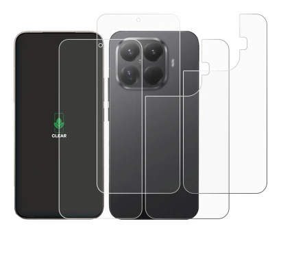Immagine del dispositivo Xiaomi 15T Pro (Fronte+Retro) con un'ampia varietà di protezioni per lo schermo.