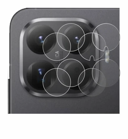 Immagine del dispositivo Xiaomi 15T Pro (SOLO Fotocamera) con un'ampia varietà di protezioni per lo schermo.