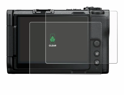 Immagine del dispositivo Nikon ZR con un'ampia varietà di protezioni per lo schermo.