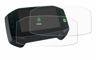 Immagine del dispositivo Suzuki DR-Z4S 2025 con un'ampia varietà di protezioni per lo schermo.