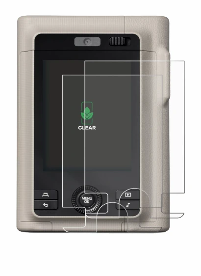 Immagine del dispositivo Fujifilm Instax Mini LiPlay Plus con un'ampia varietà di protezioni per lo schermo.