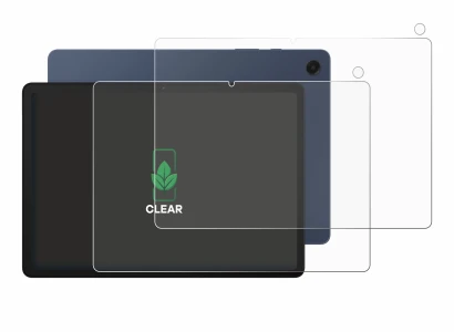 Immagine del dispositivo Samsung Galaxy Tab A9 Plus (Fronte+Fotocamera) con un'ampia varietà di protezioni per lo schermo.