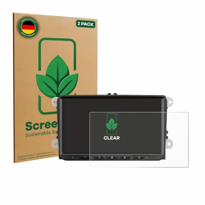 Parte frontale di una confezione del prodotto con il logo del marchio ScreenLeaf. Accanto è raffigurato il dispositivo Zenec Z