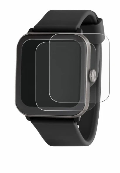 Immagine del dispositivo Sector Smartwatch S-08 con un'ampia varietà di protezioni per lo schermo.
