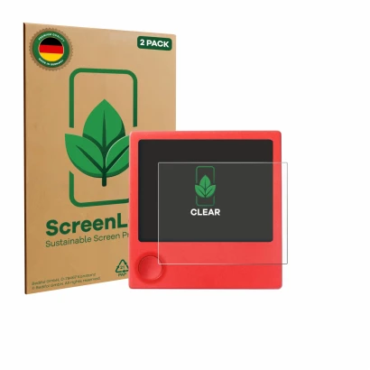 Parte frontale di una confezione del prodotto con il logo del marchio ScreenLeaf. Accanto è raffigurato il dispositivo PicPak 