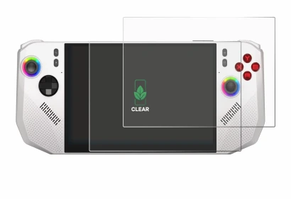 Immagine del dispositivo MSI Claw A8 BZ2EM con un'ampia varietà di protezioni per lo schermo.