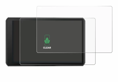 Immagine del dispositivo Garmin zumo XT3 6" con un'ampia varietà di protezioni per lo schermo.