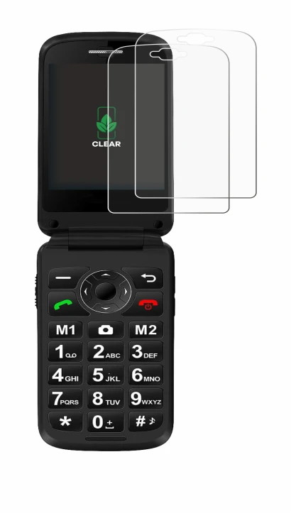 Immagine del dispositivo Simvalley Mobile XL-970 con un'ampia varietà di protezioni per lo schermo.