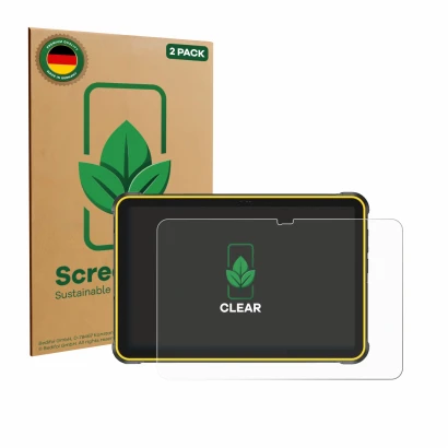 Parte frontale di una confezione del prodotto con il logo del marchio ScreenLeaf. Accanto è raffigurato il dispositivo Ulefone
