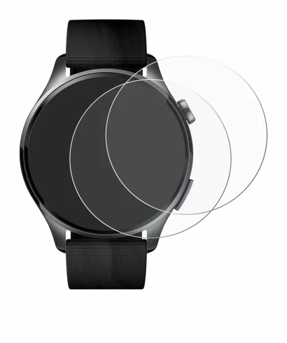 Immagine del dispositivo Xiaomi Watch 5 (47 mm) con un'ampia varietà di protezioni per lo schermo.