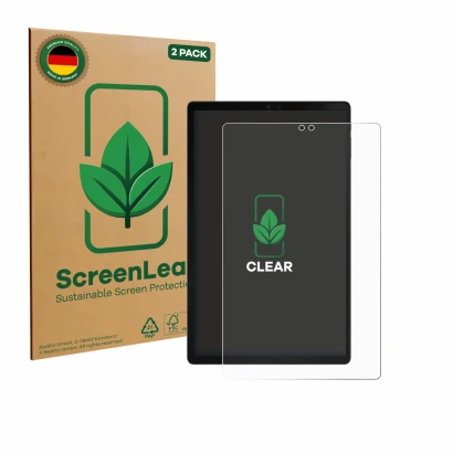 Parte frontale di una confezione del prodotto con il logo del marchio ScreenLeaf. Accanto è raffigurato il dispositivo ZTE Bla