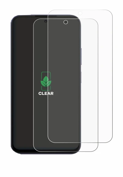 Immagine del dispositivo Oppo A6x 4G con un'ampia varietà di protezioni per lo schermo.