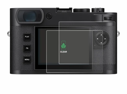Immagine del dispositivo Leica M EV1 con un'ampia varietà di protezioni per lo schermo.