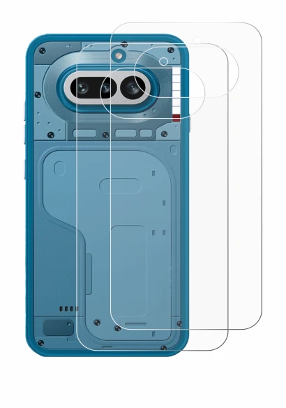 Immagine del dispositivo Nothing Phone (4a) (Posteriore) con un'ampia varietà di protezioni per lo schermo.