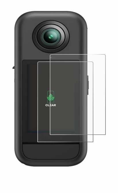 Immagine del dispositivo Akaso 360 con un'ampia varietà di protezioni per lo schermo.