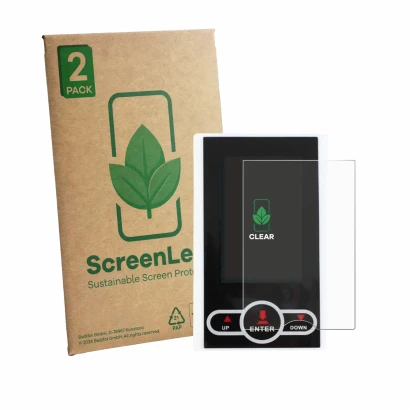 Parte frontale di una confezione del prodotto con il logo del marchio ScreenLeaf. Accanto è raffigurato il dispositivo QuivyLi